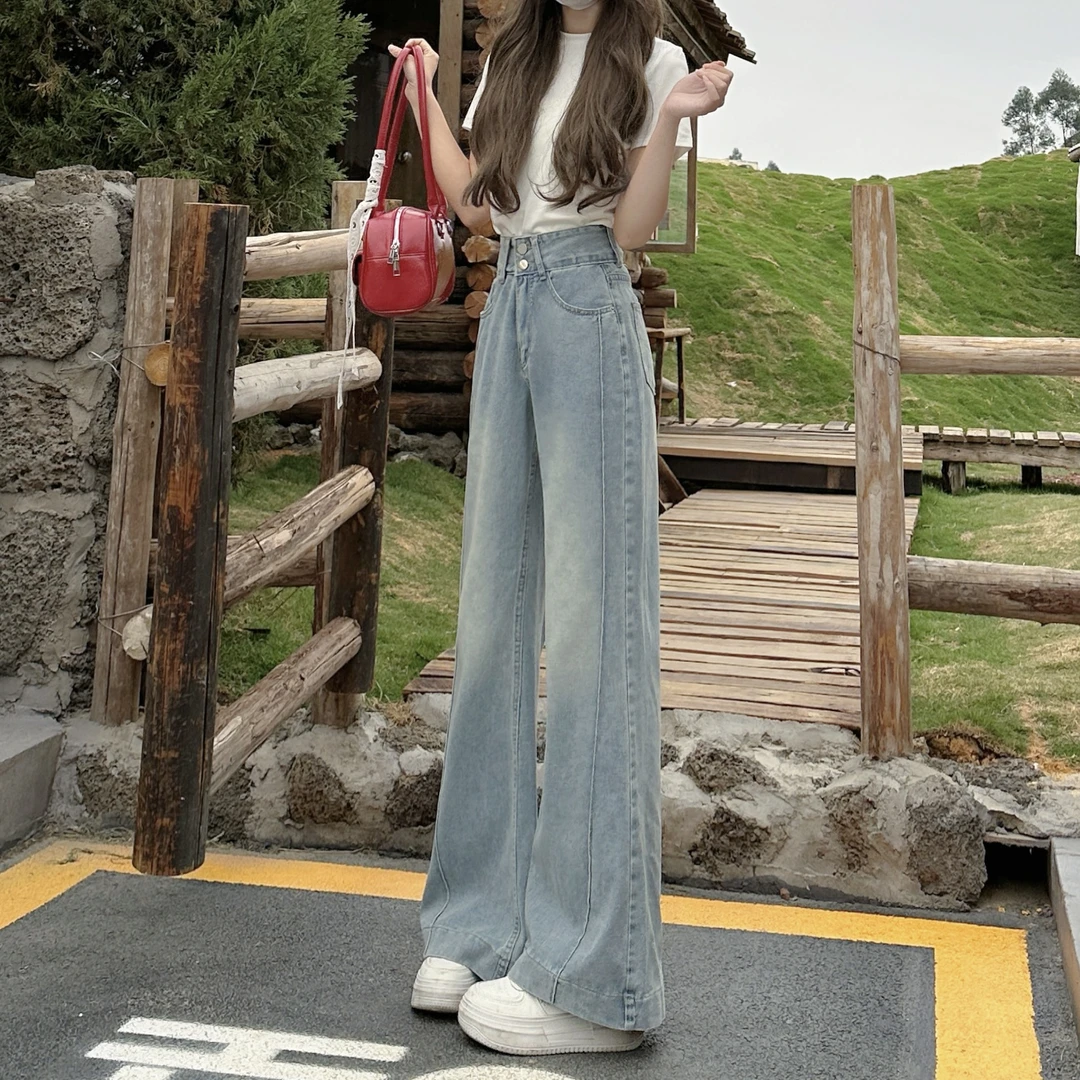 2025新款女装牛仔裤阔腿、微喇（默认微瑕，无运费险、介意勿拍）
