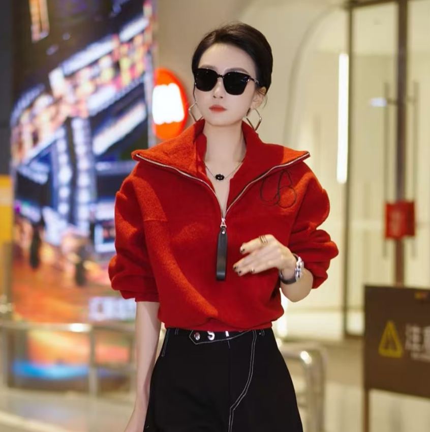 （萱萱推荐）设计感秋冬慵懒遮肉显瘦上衣