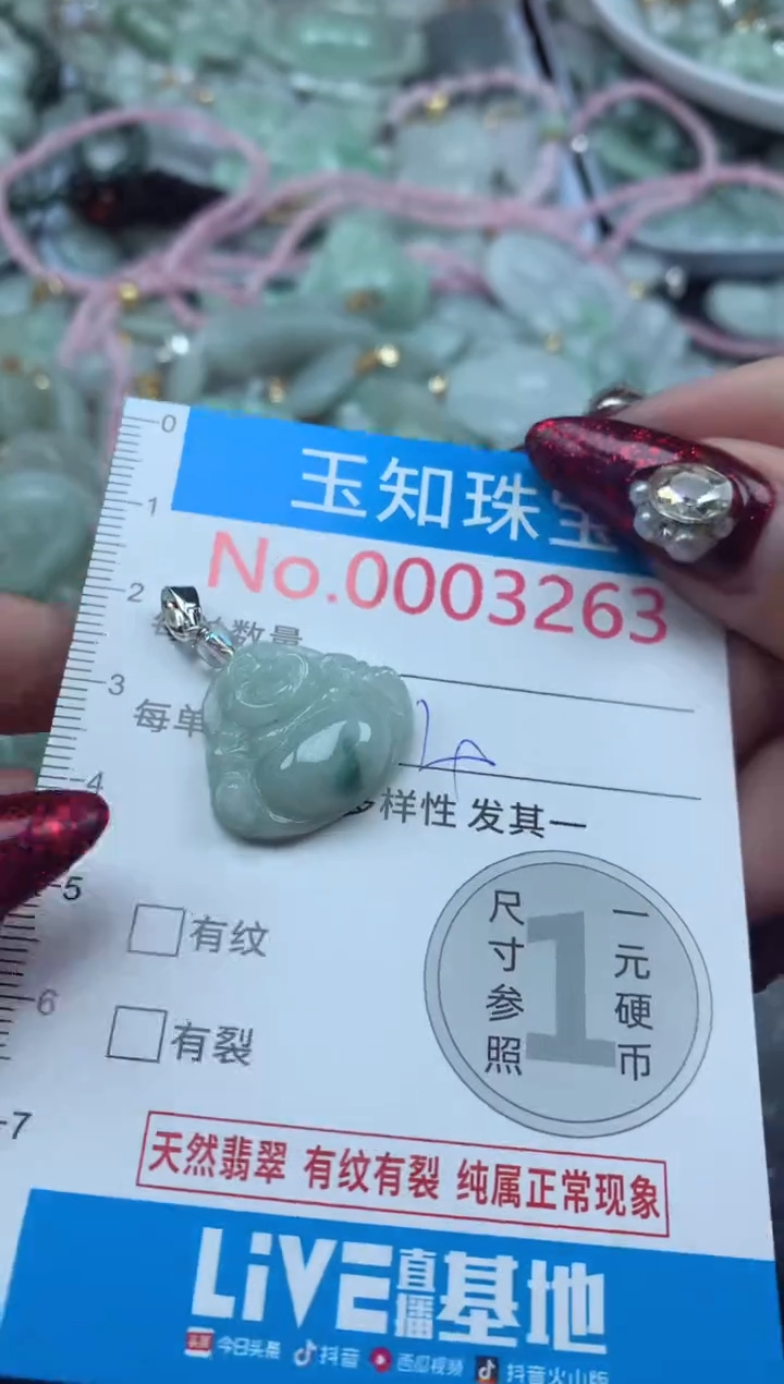 吊坠(不含链)未镶嵌翡翠3263