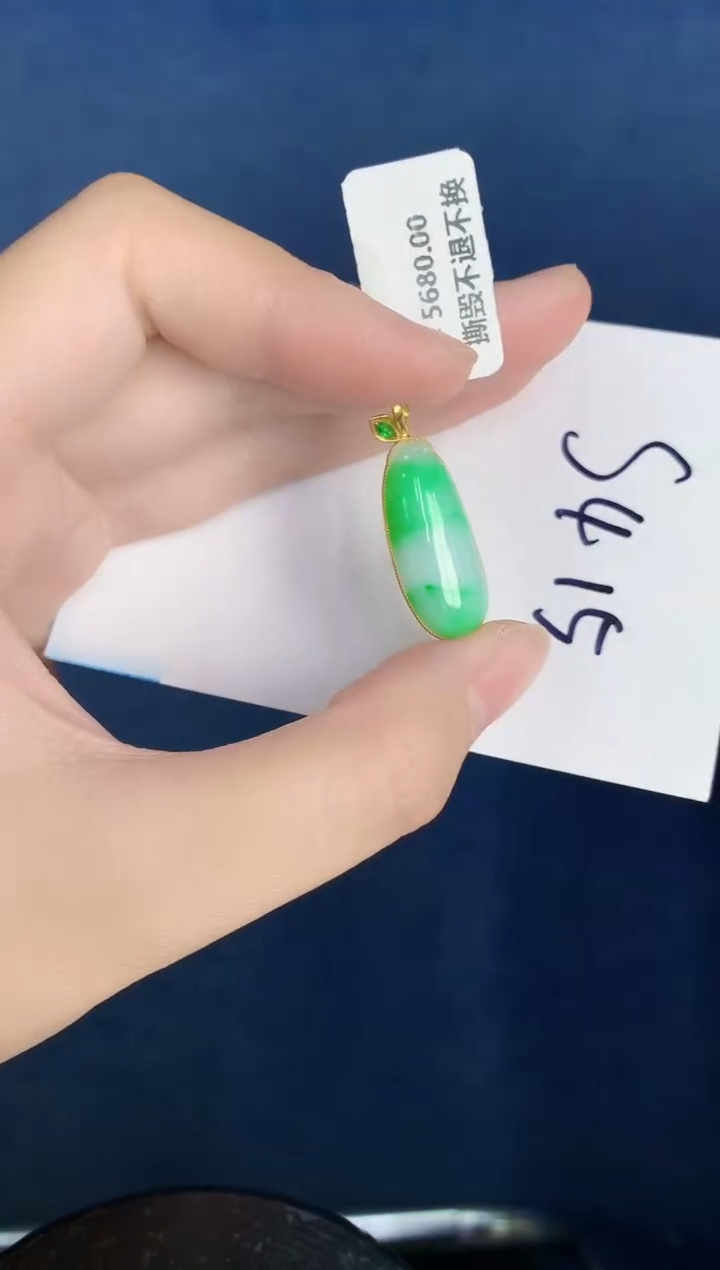【闪购商品】翡翠颈饰18K金镶嵌000000000