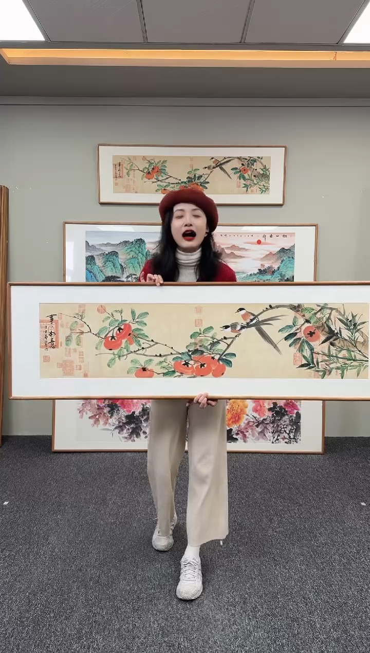 国画事事如意155*45