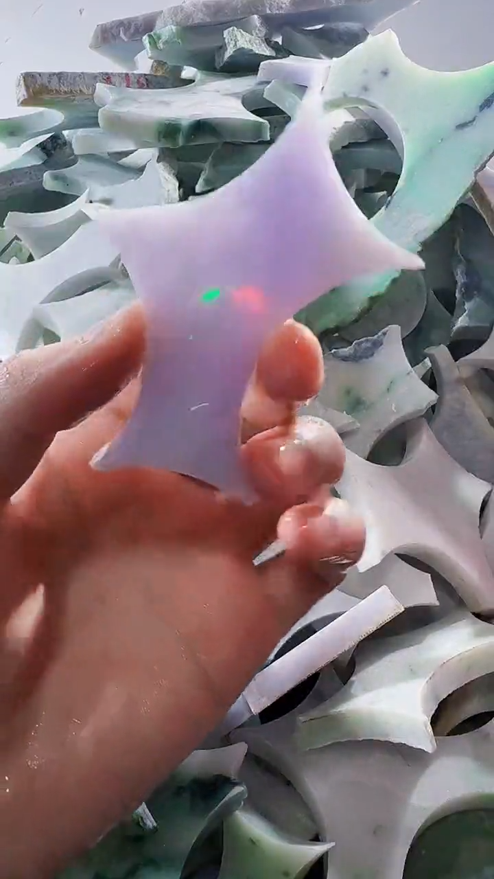 裸石翡翠缅甸翡翠A货文2575