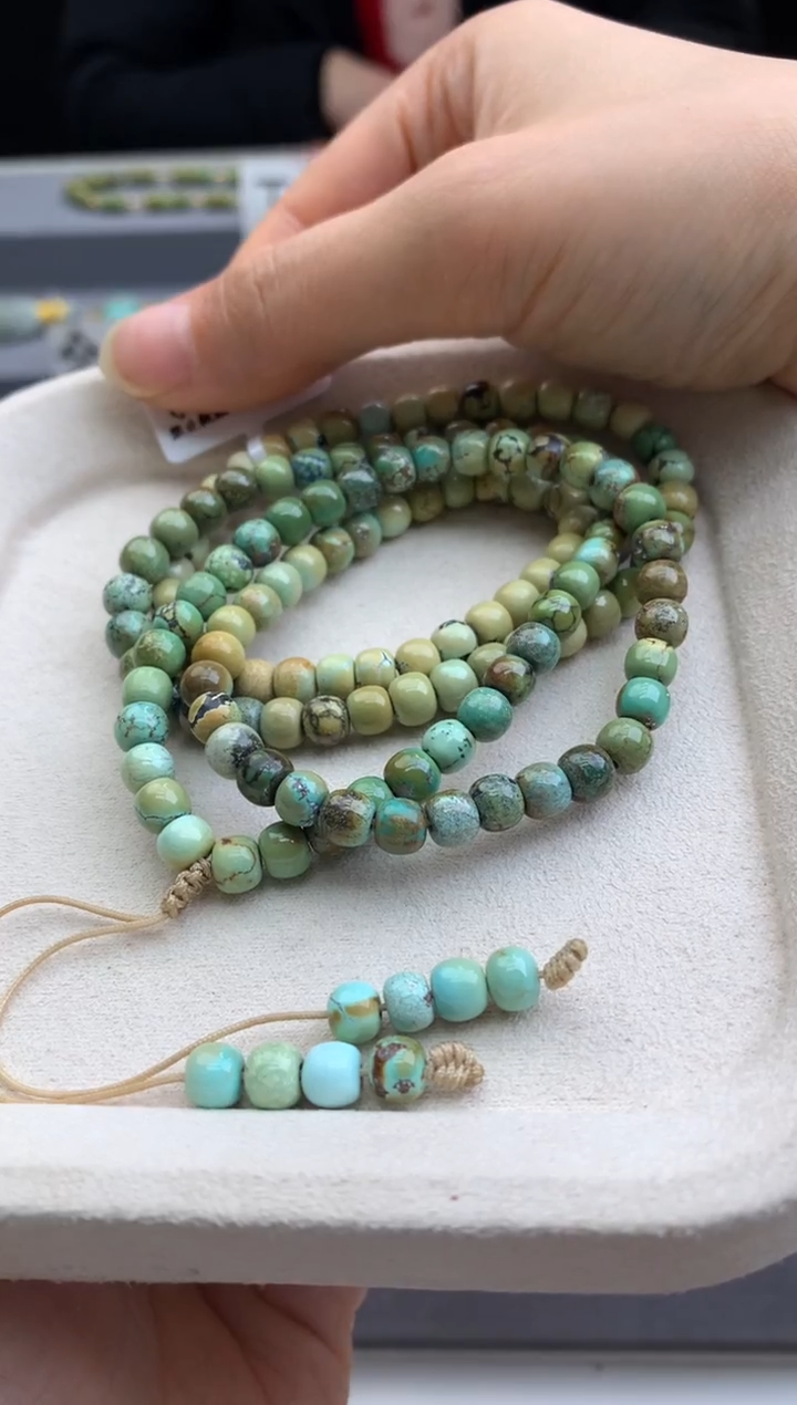 未镶嵌绿松石多圈茜.A142