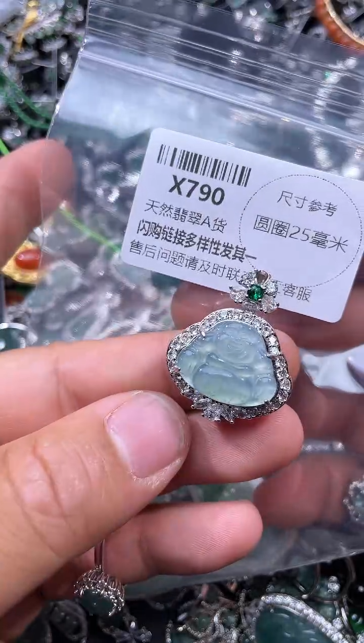 【闪购商品】翡翠颈饰未镶嵌X790吊坠