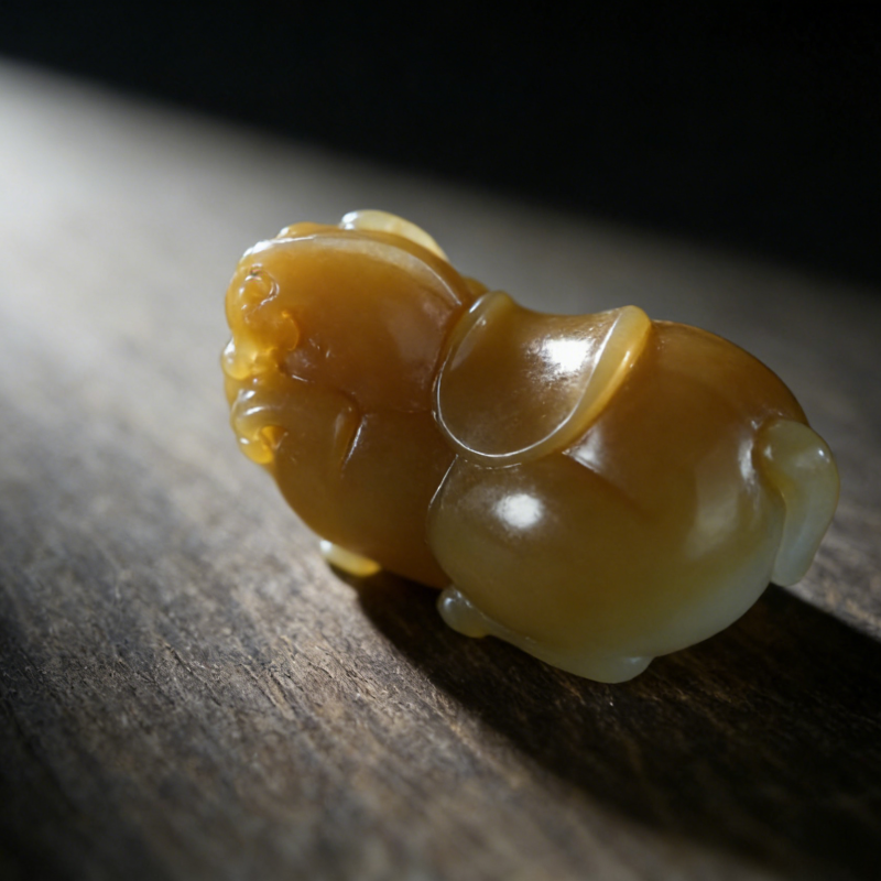 lot76 和田玉糖白玉挂件/QG51222-184587 保利山东