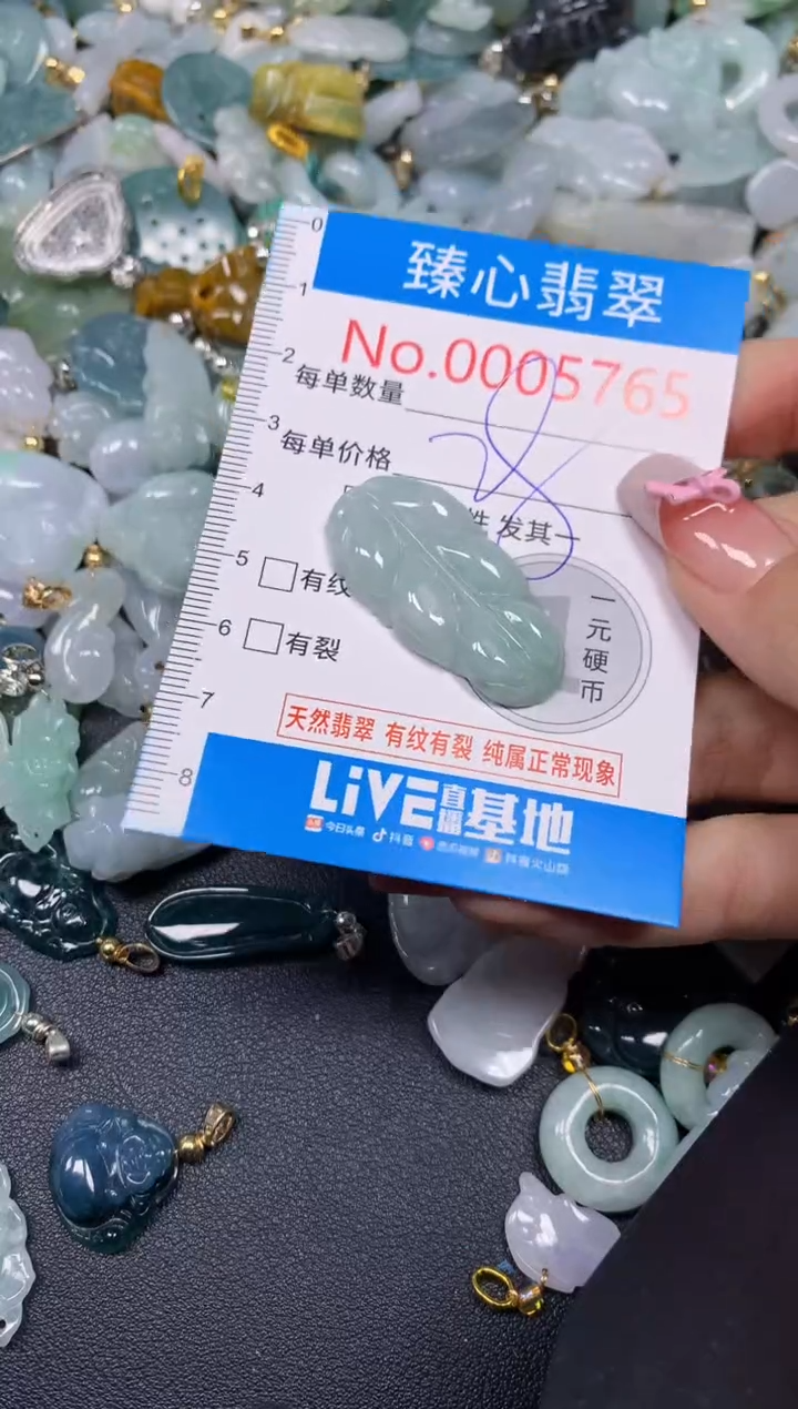 【闪购商品】翡翠颈饰未镶嵌含绳0005765