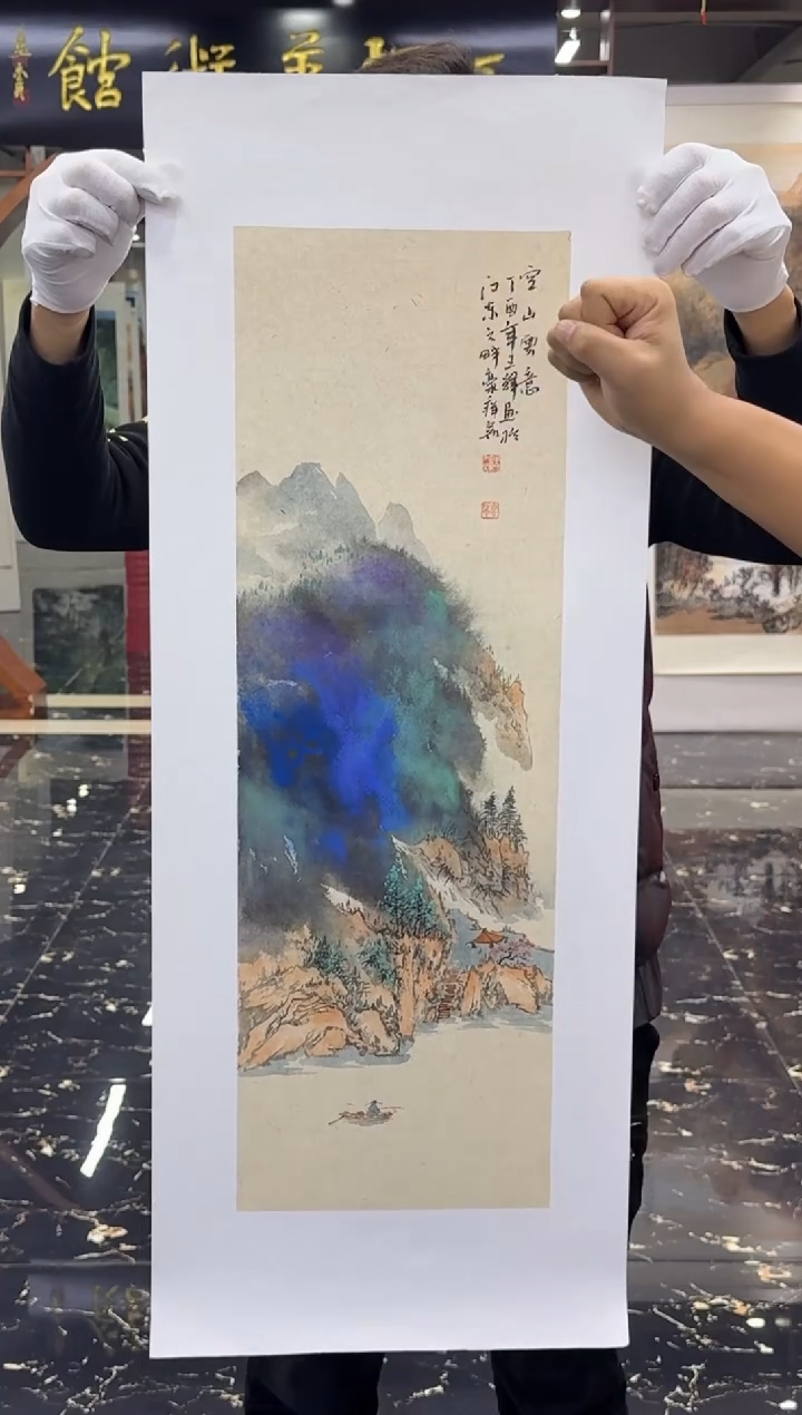 国画国画绘画山水花鸟