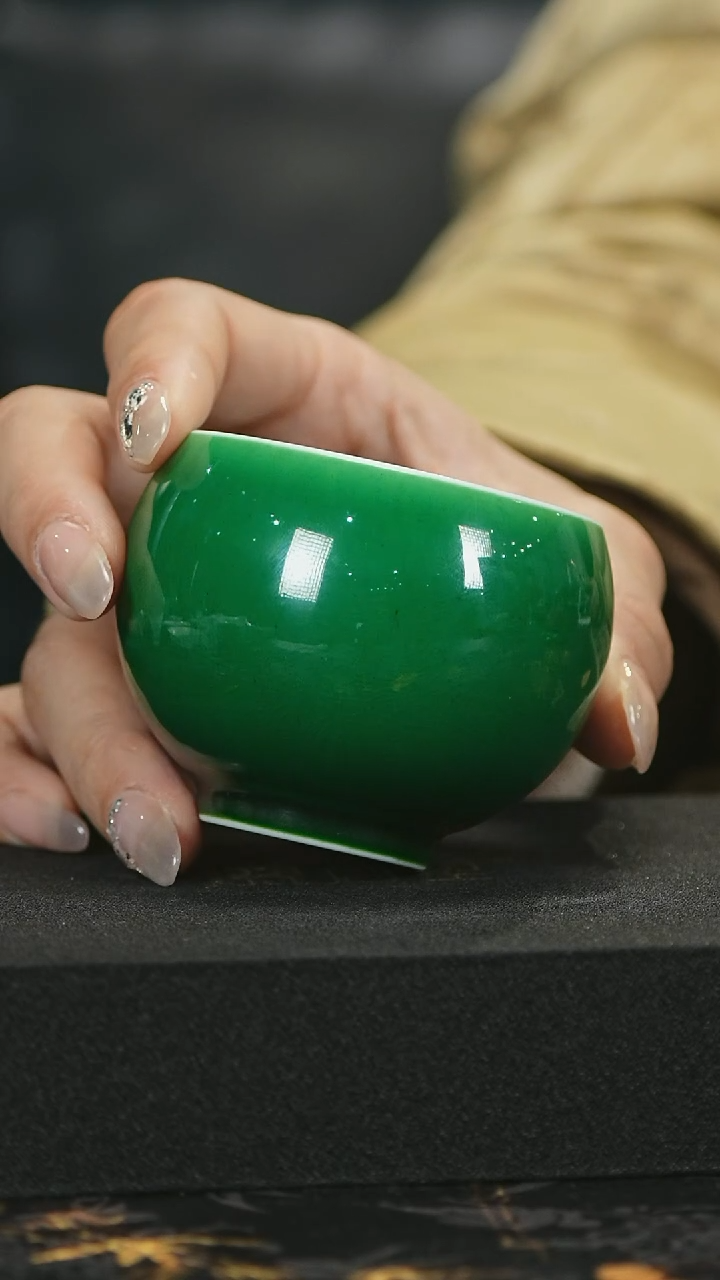 【闪购商品】瓷唐里郎窑绿罗汉杯