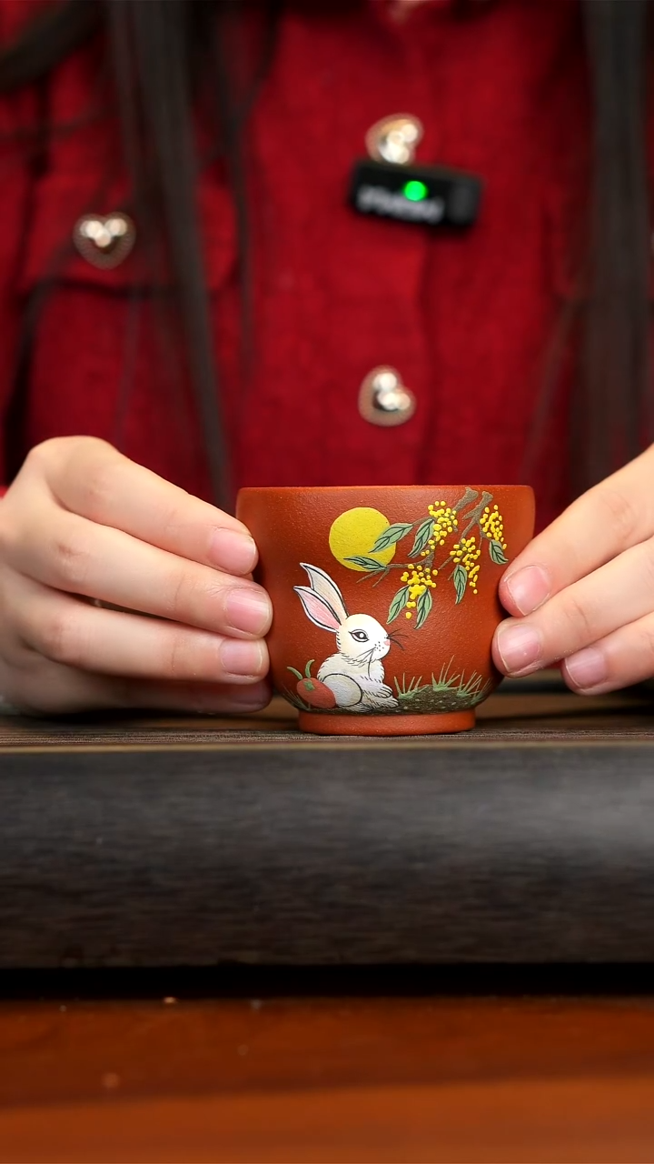 【闪购商品】紫砂茶壶宜兴紫砂桂花兔杯子