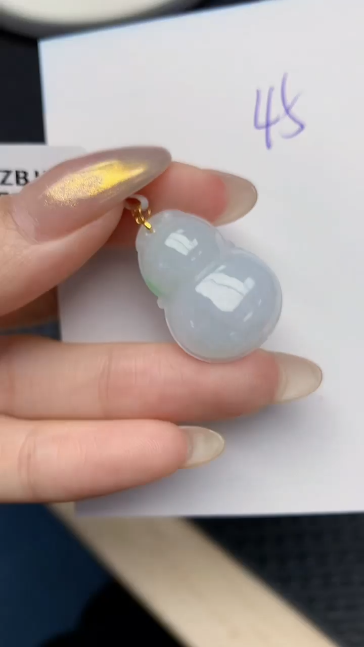 【闪购商品】翡翠颈饰18K金镶嵌 天然翡翠A货
