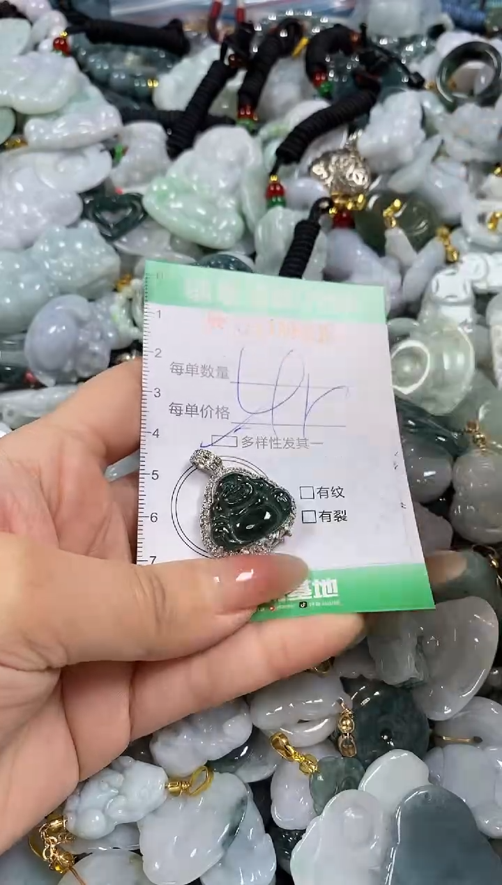 【闪购商品】翡翠颈饰未镶嵌闪购0114801多样性发其一