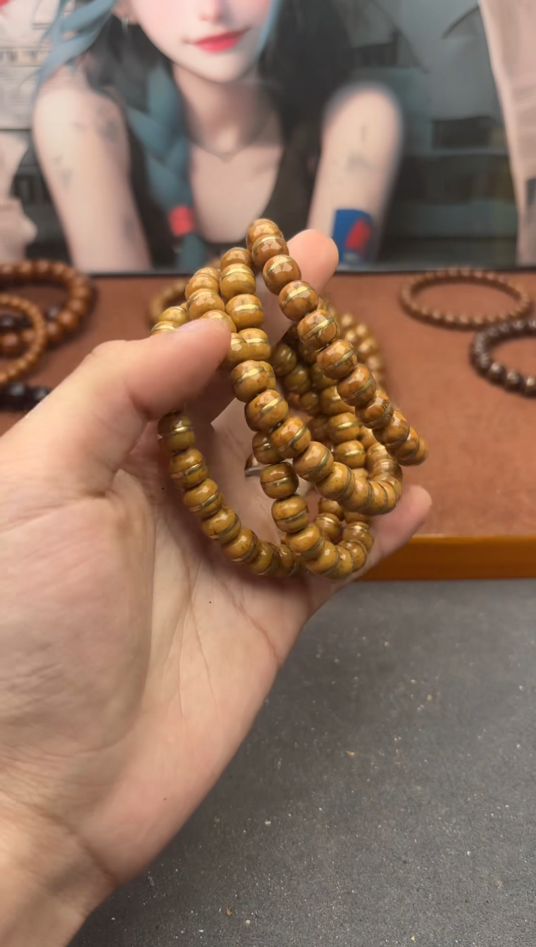 紫金鼠手串紫金鼠12瑕疵