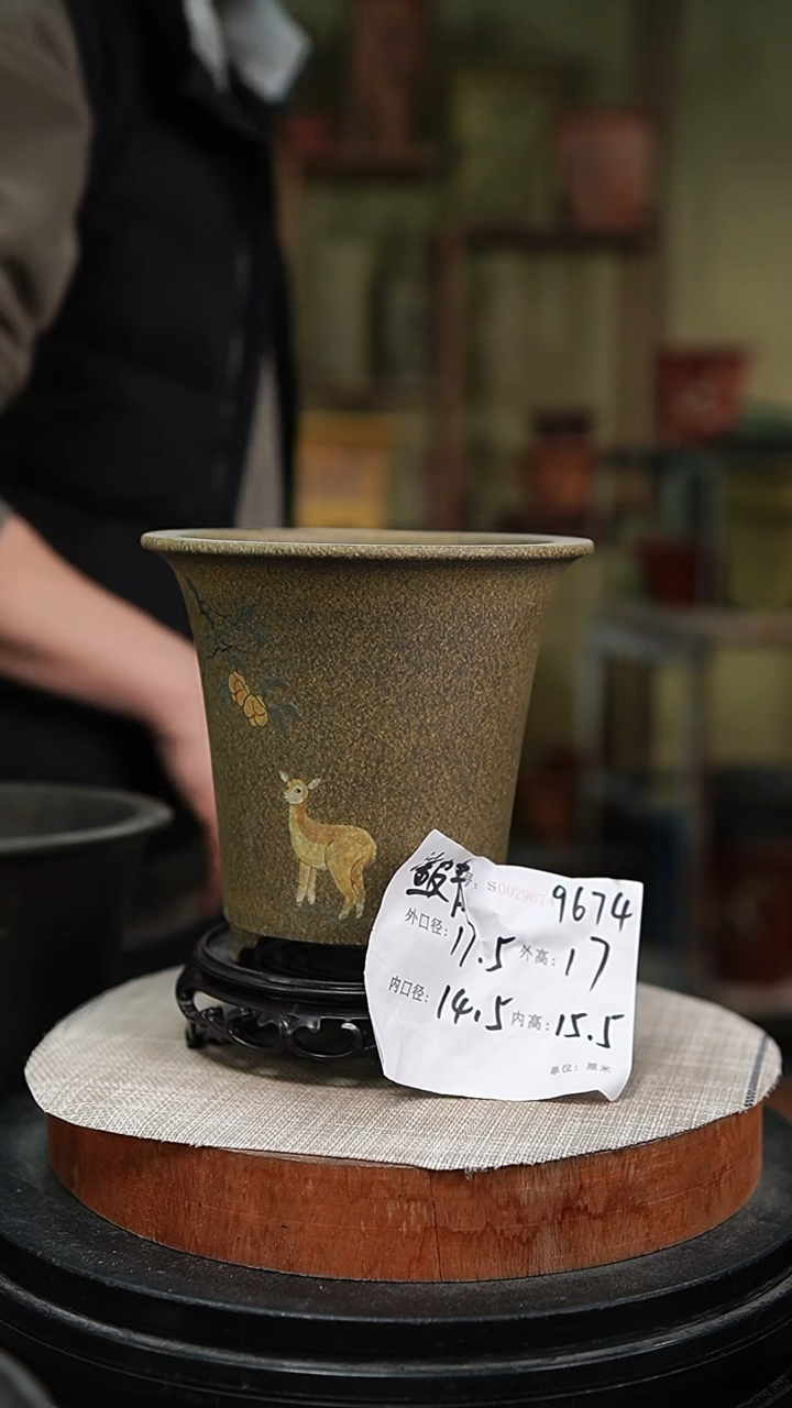 【闪购商品】紫砂花盆紫砂花盆9674+s