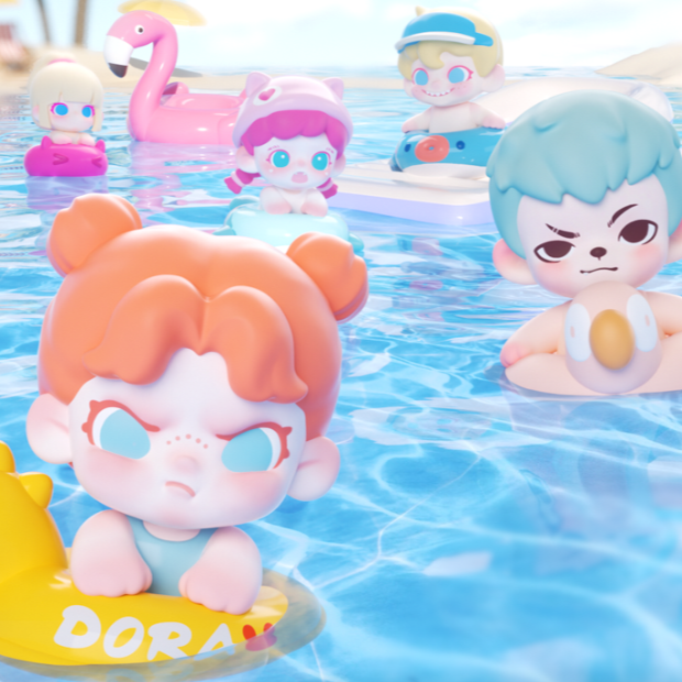 (代拆) 转转 TNT mi粒3代泳池派对系列盲盒潮玩公仔手办摆件