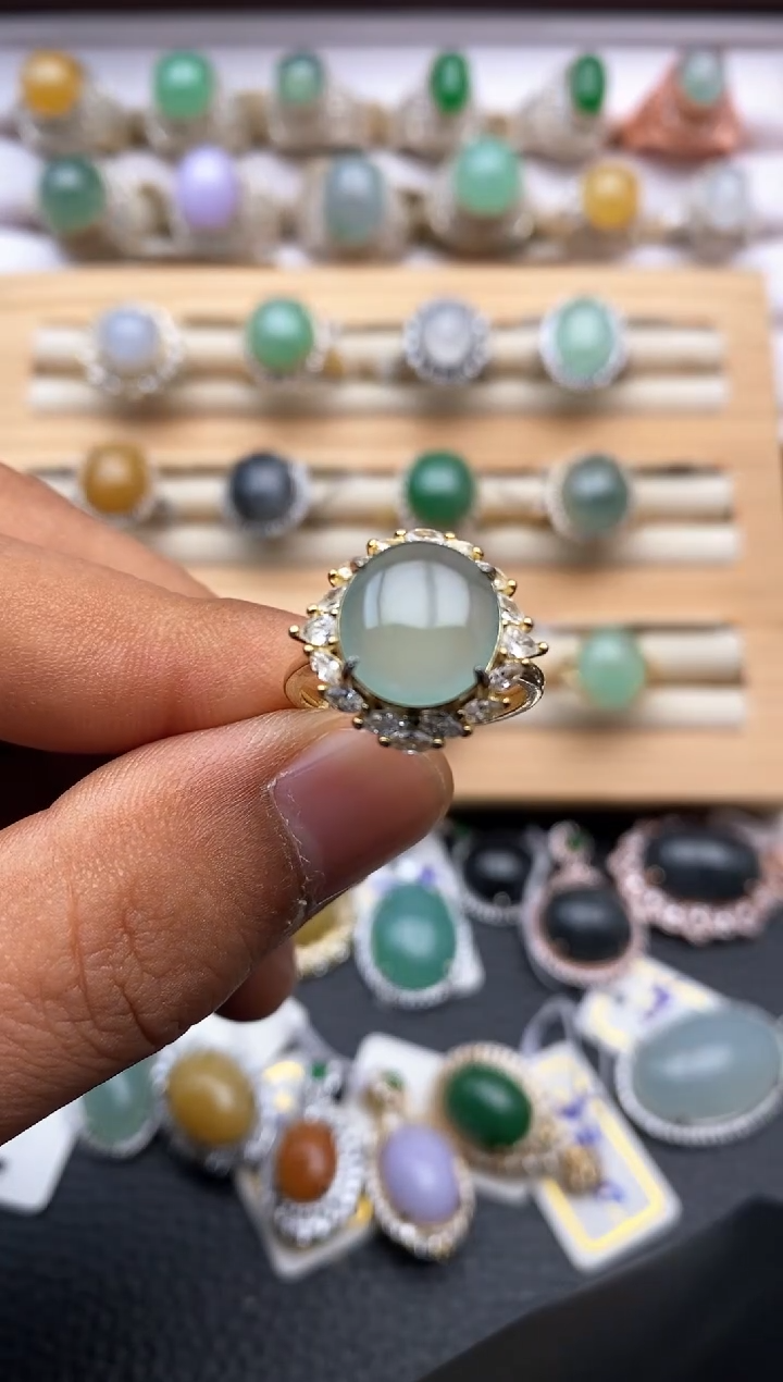 【闪购商品】翡翠戒指银S925镶嵌/2522