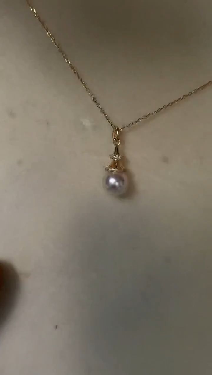 颈饰银S925镶嵌海水珍珠套链