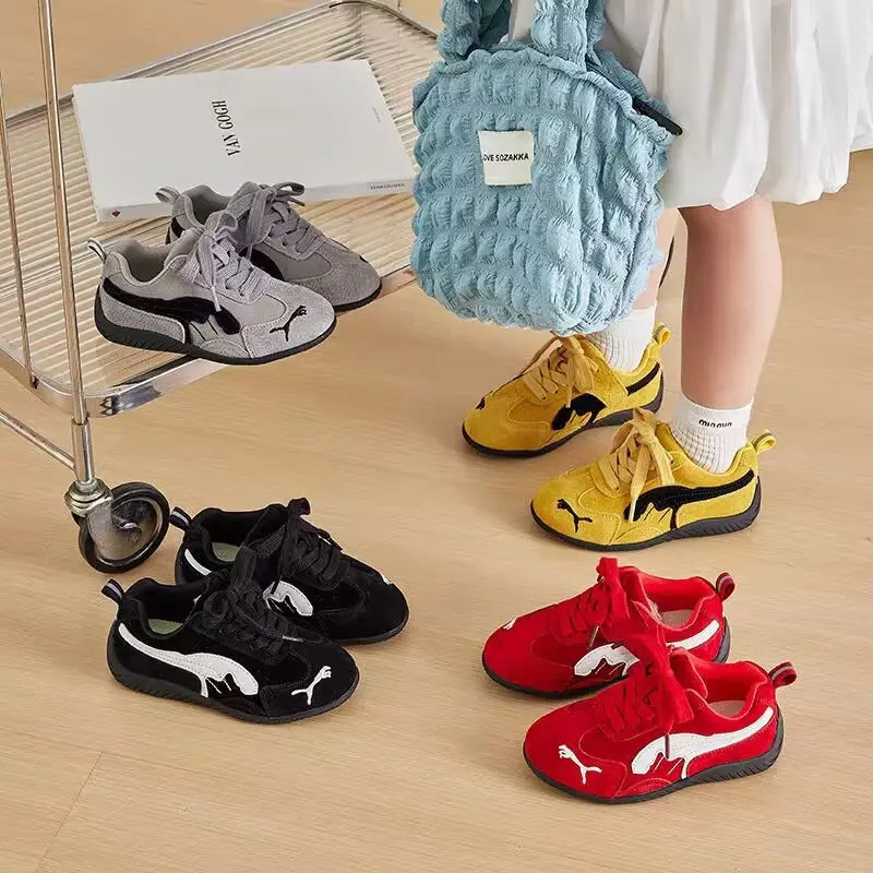 ABC儿童德训鞋2025新款秋季单鞋男童运动鞋防滑女童鞋子休闲板鞋