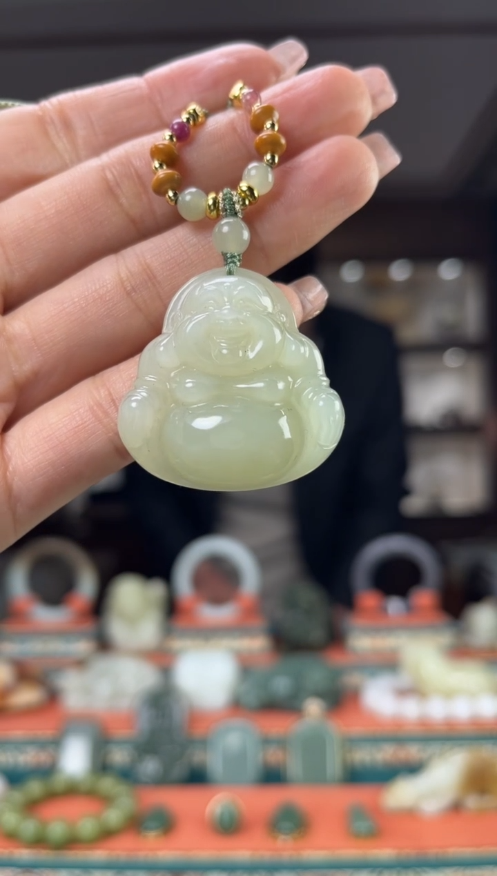 【闪购商品】和田玉颈饰未镶嵌佩佩35mm左右