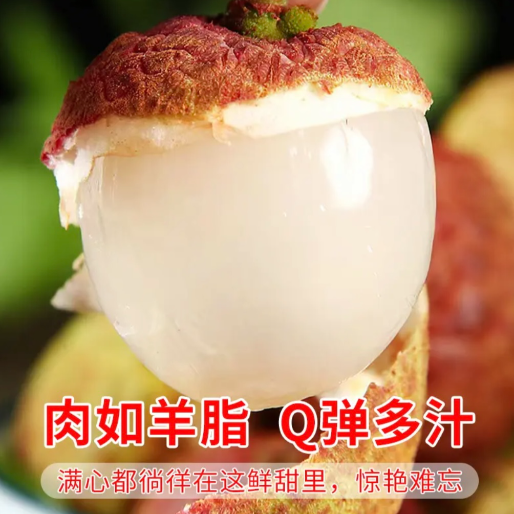 【次日达】 海南妃子笑海南荔枝特大A果头茬新鲜现摘水果肉厚香甜爽口3斤5斤     荔枝同城送