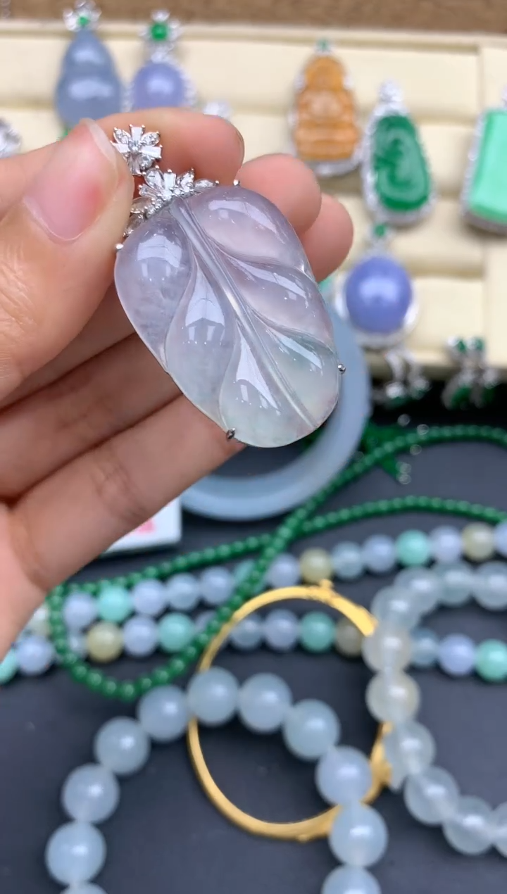 【闪购商品】翡翠颈饰18K金镶嵌322-中国好珍宝