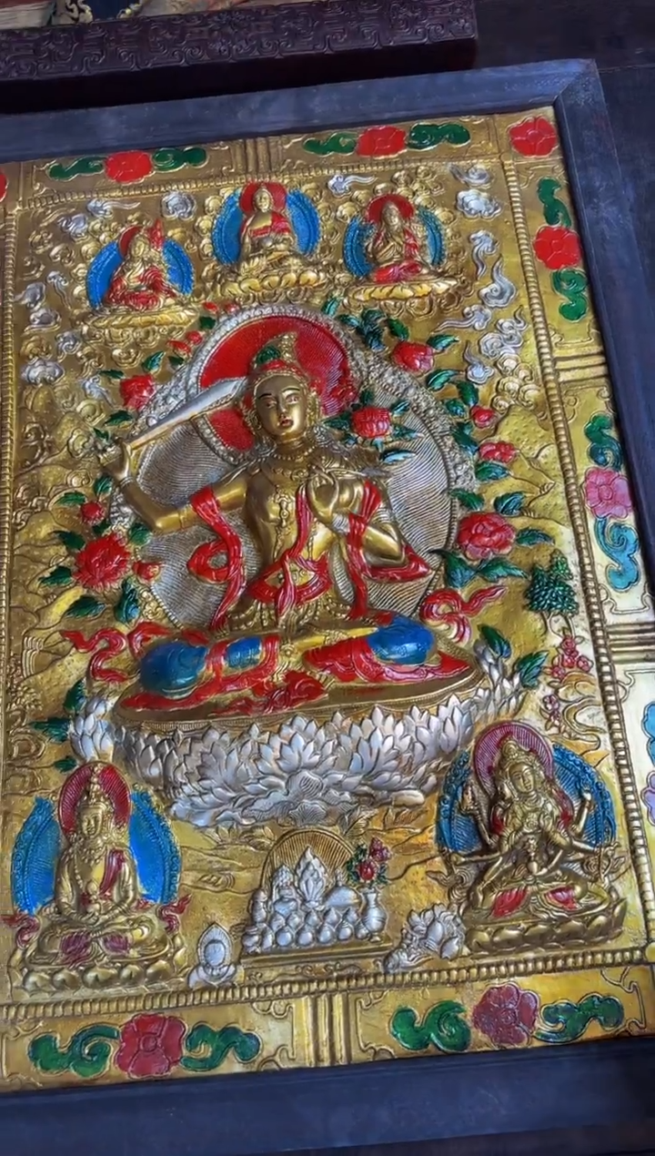 装裱画精品手绘唐卡链接--A