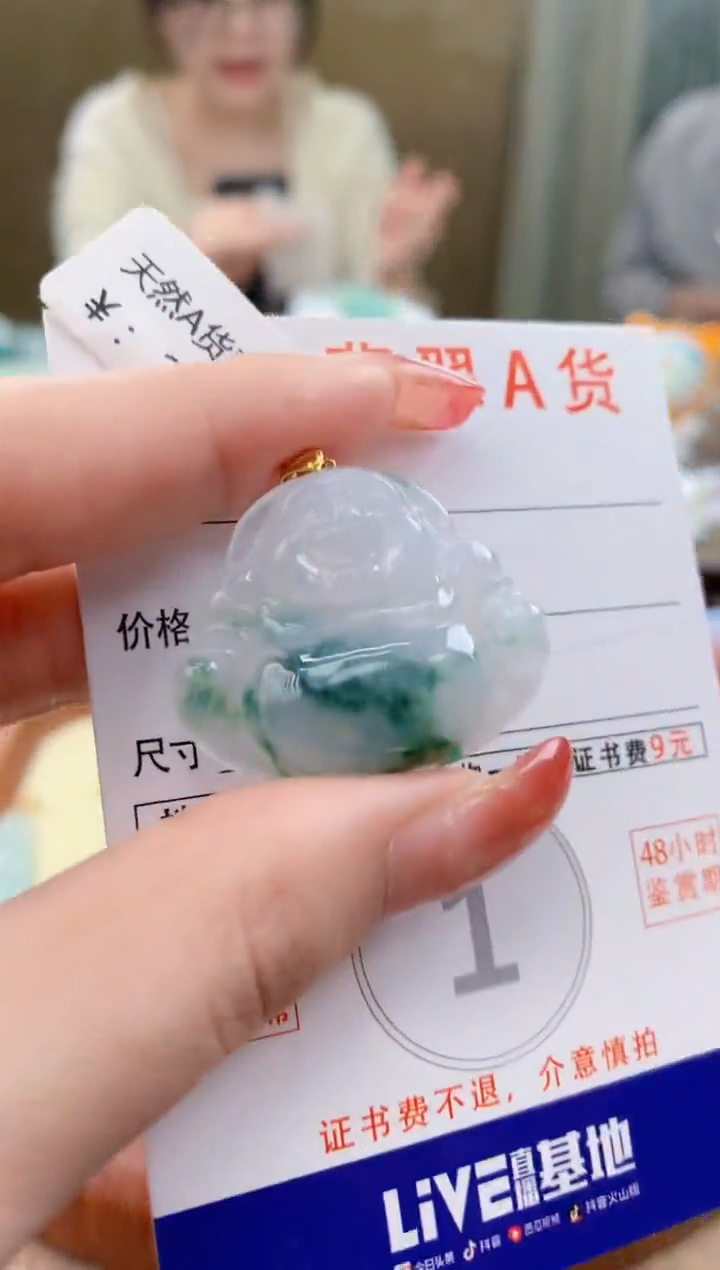 颈饰未镶嵌翡翠天然A货翡翠挂件