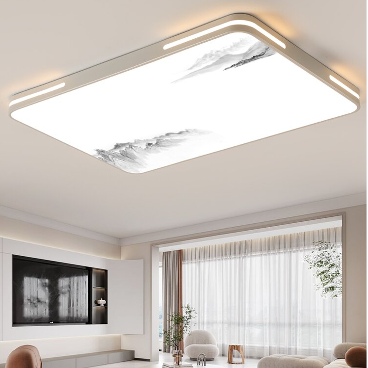 新客厅简约led吸顶灯新中式家用卧室灯护眼房间餐厅阳台中山灯具