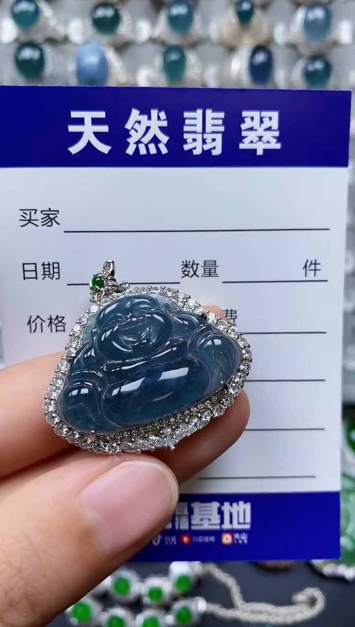 【闪购商品】翡翠颈饰银S925镶嵌0069