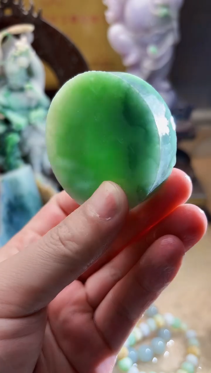 未镶嵌挂件翡翠A货张麦9197