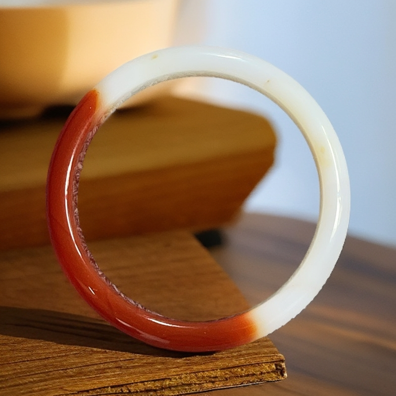 天然玛瑙半山水手镯