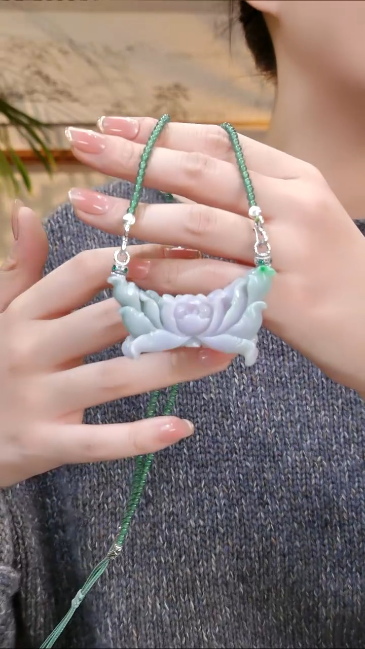 颈饰未镶嵌翡翠国风