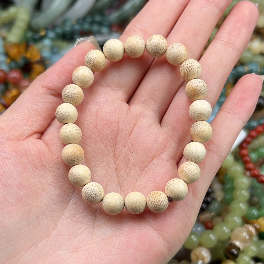 非金属木质手链 金丝竹8mm*22颗 多样发一