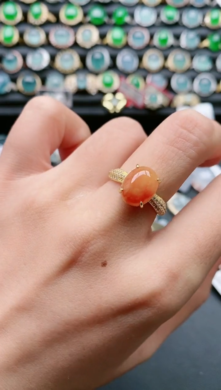 【闪购商品】翡翠戒指银S925镶嵌111111