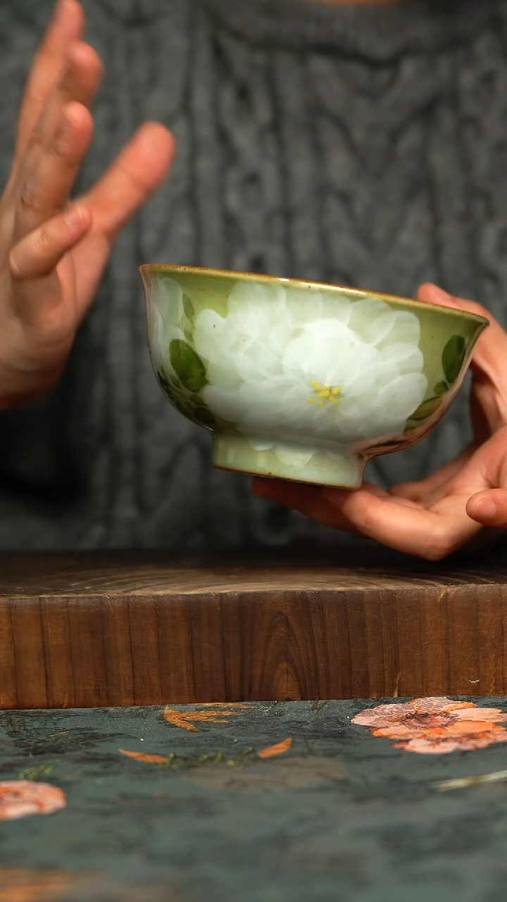 杯釉下彩手工手绘同款陶器