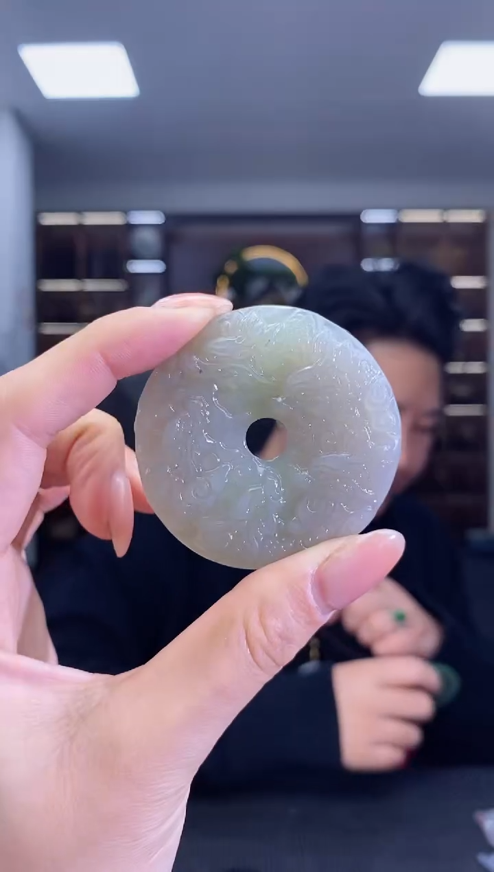 【闪购商品】和田玉颈饰未镶嵌九龙平安扣清货2