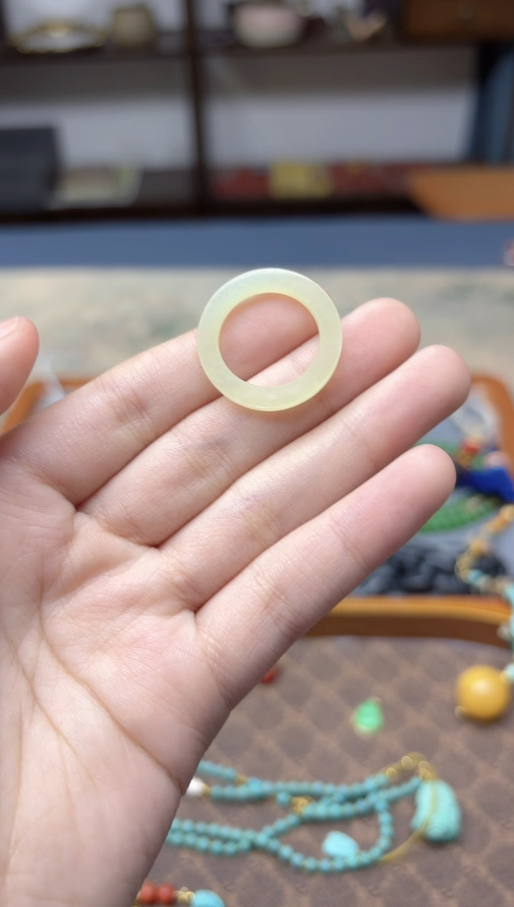 未镶嵌戒指和田玉石*和田玉戒指16#ZD