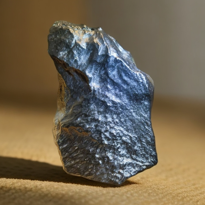 新疆特色黑青奇石原石可作摆件