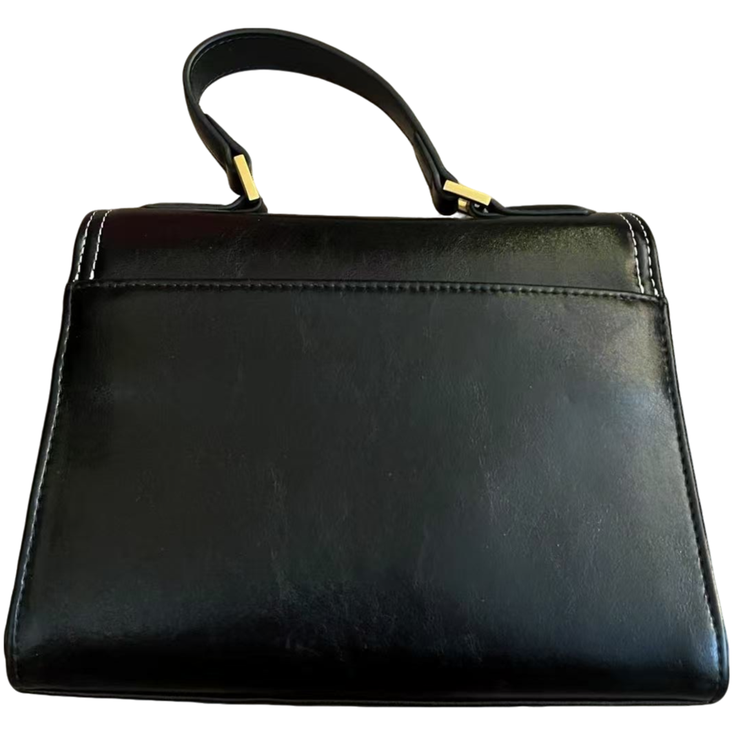 TOLEX2025新款手工时尚梯形信封女包黑色