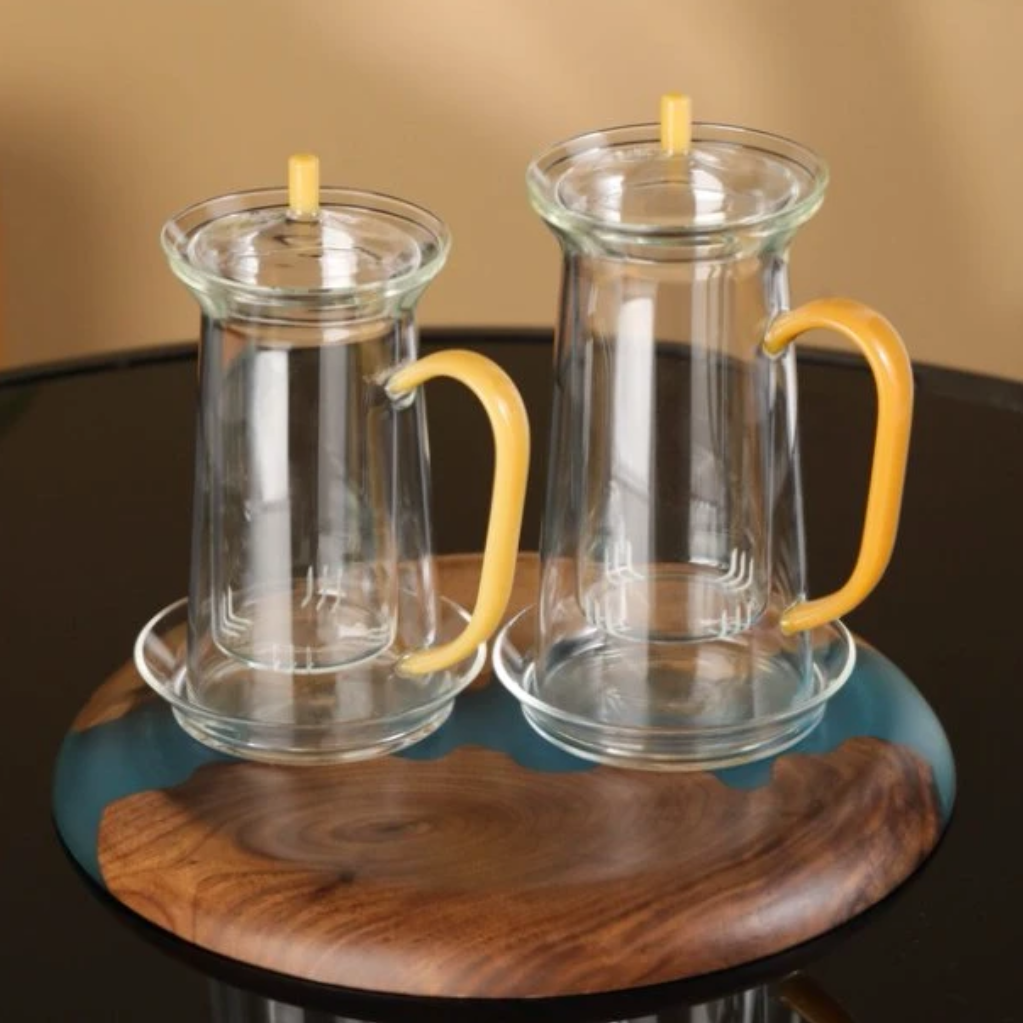 禾器 晶彩润香杯 煮茶壶绿茶壶带过滤大容量加厚高硼硅玻璃茶壶
