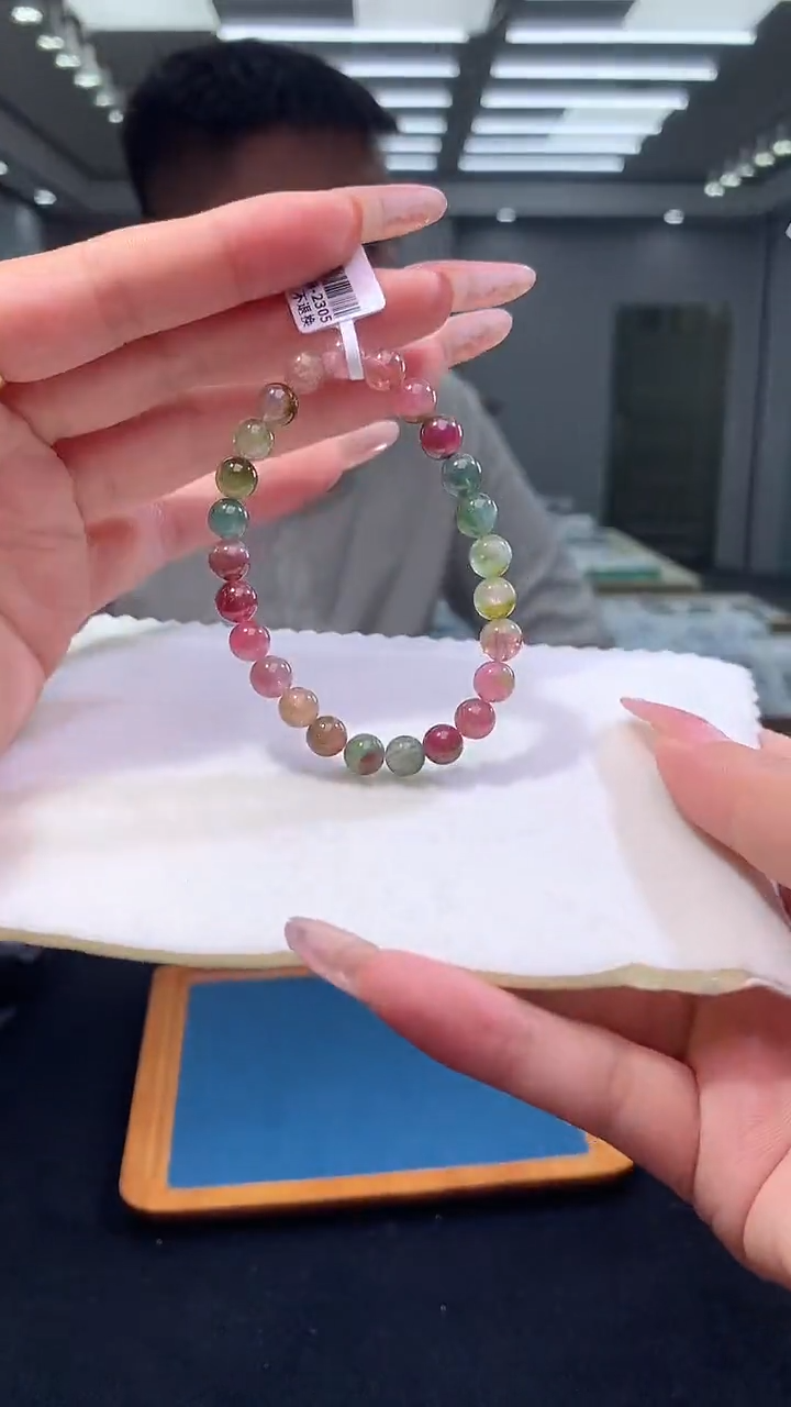 手链未镶嵌碧玺西瓜碧玺单圈7x（多样性发一）