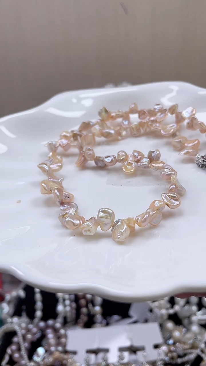 未镶嵌项链淡水珍珠【纯恬饰品】