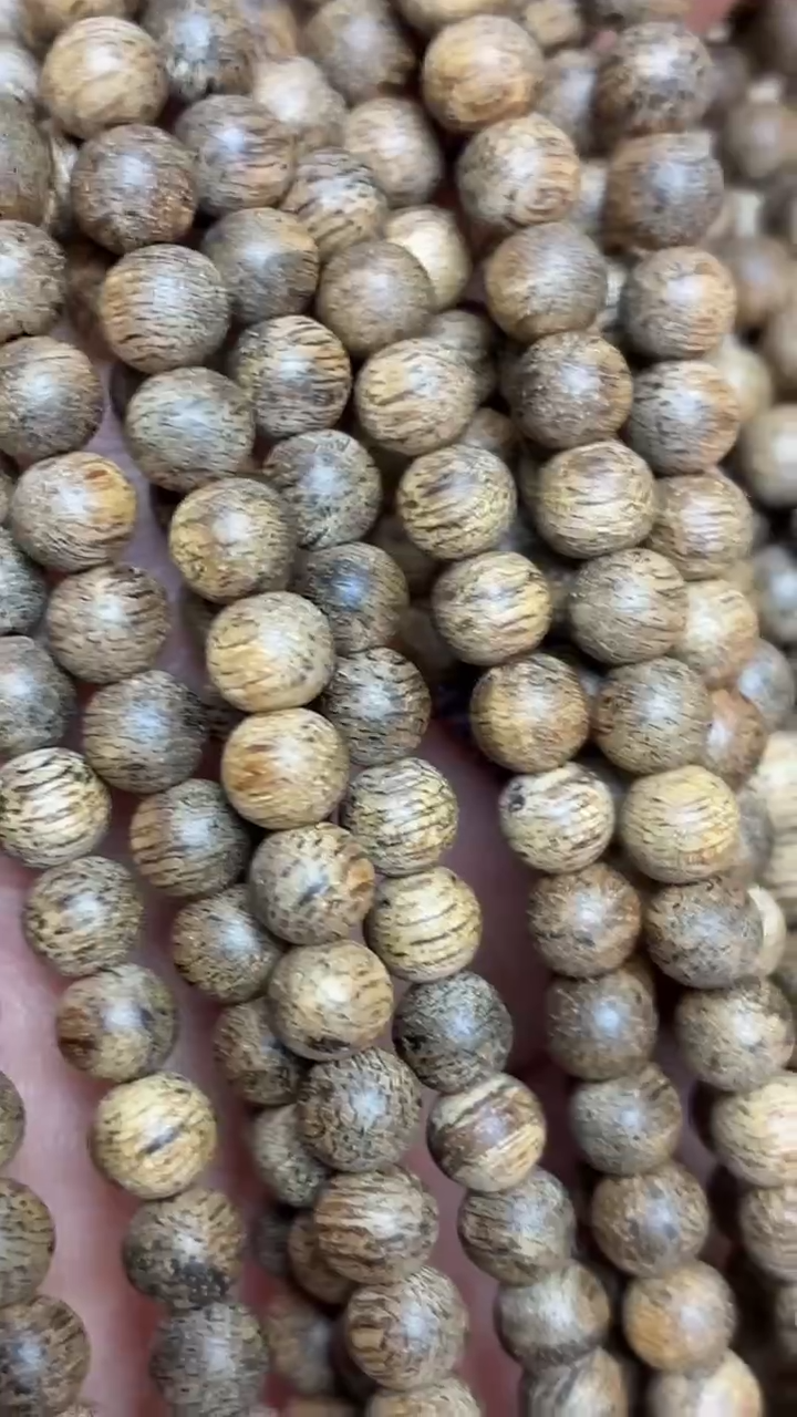 沉香手串 文莱圆珠长串昆仑梅格0.5多样性发其一