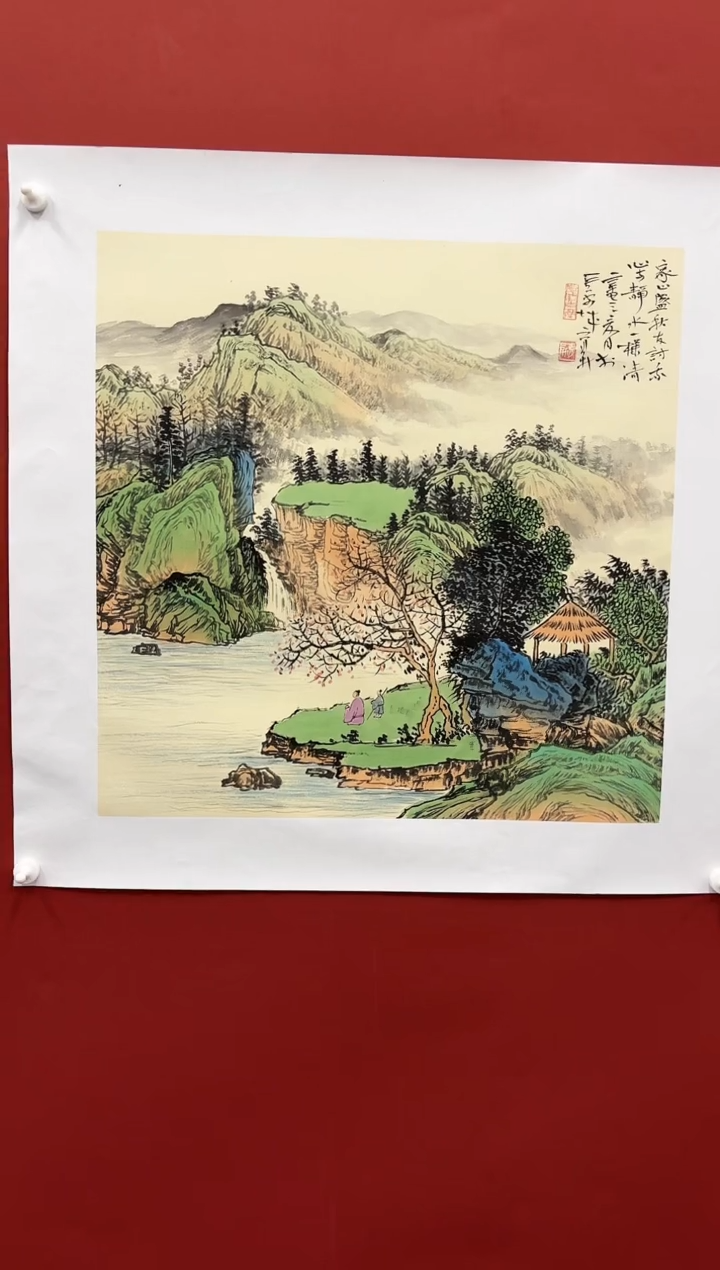 书法李育新国画纯手绘