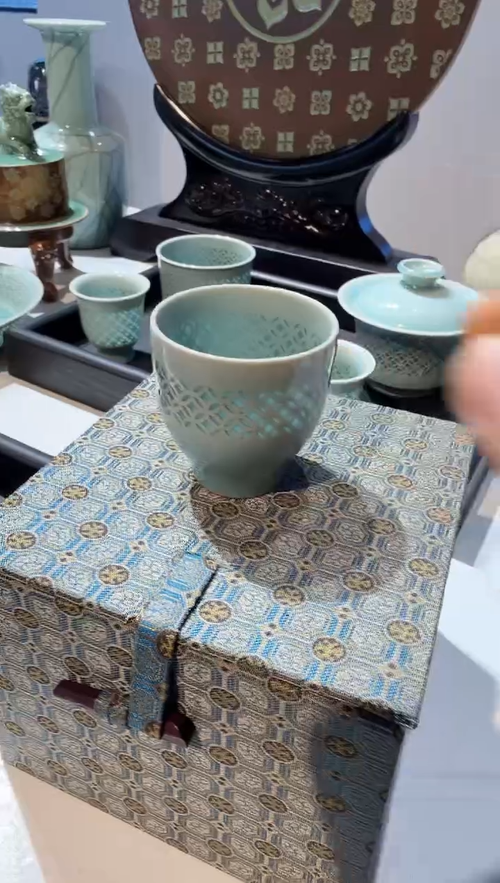 青瓷手工茶器包邮
