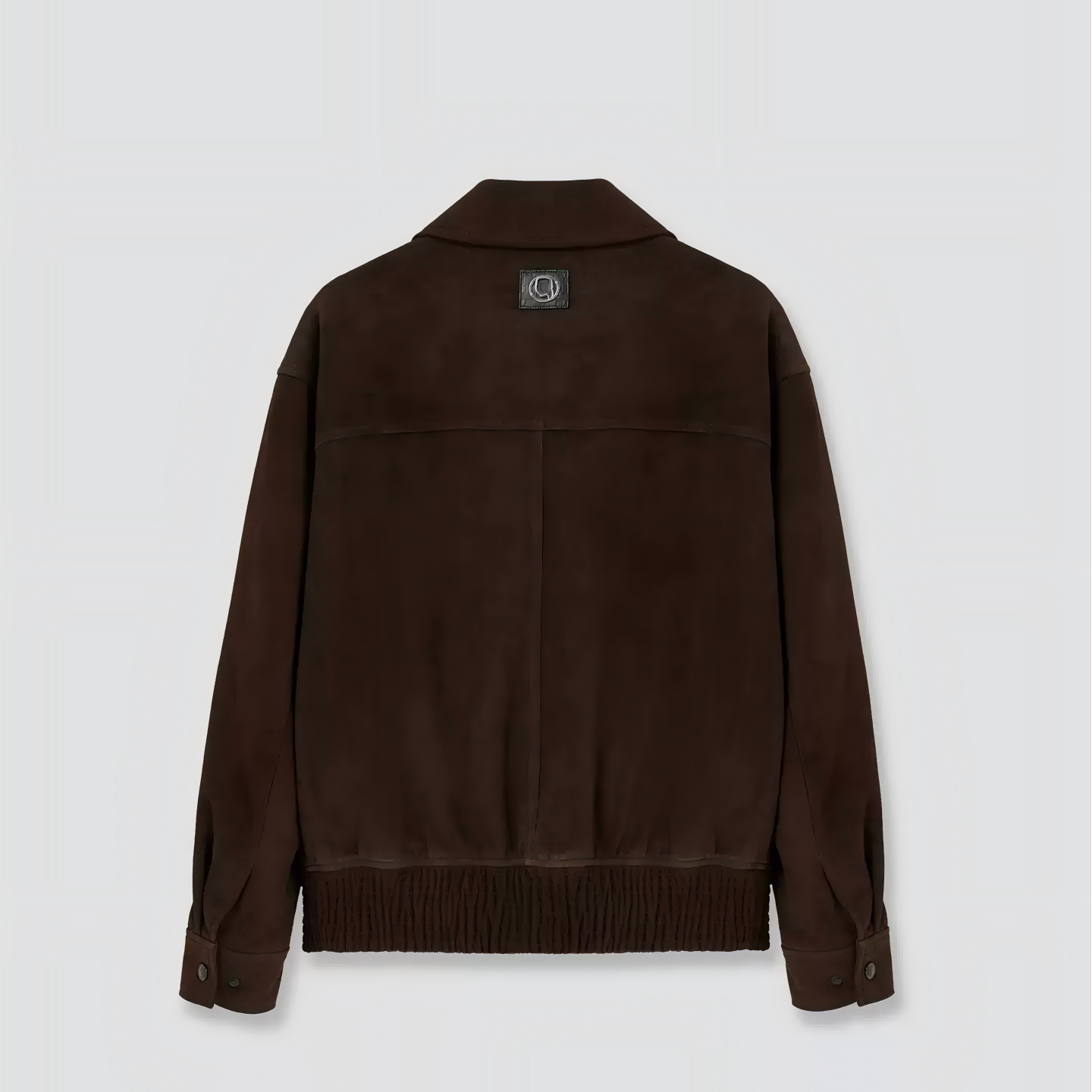 【官方男装】KARL LAGERFELD绒面复古短款皮夹克25秋冬新款M27Z1902