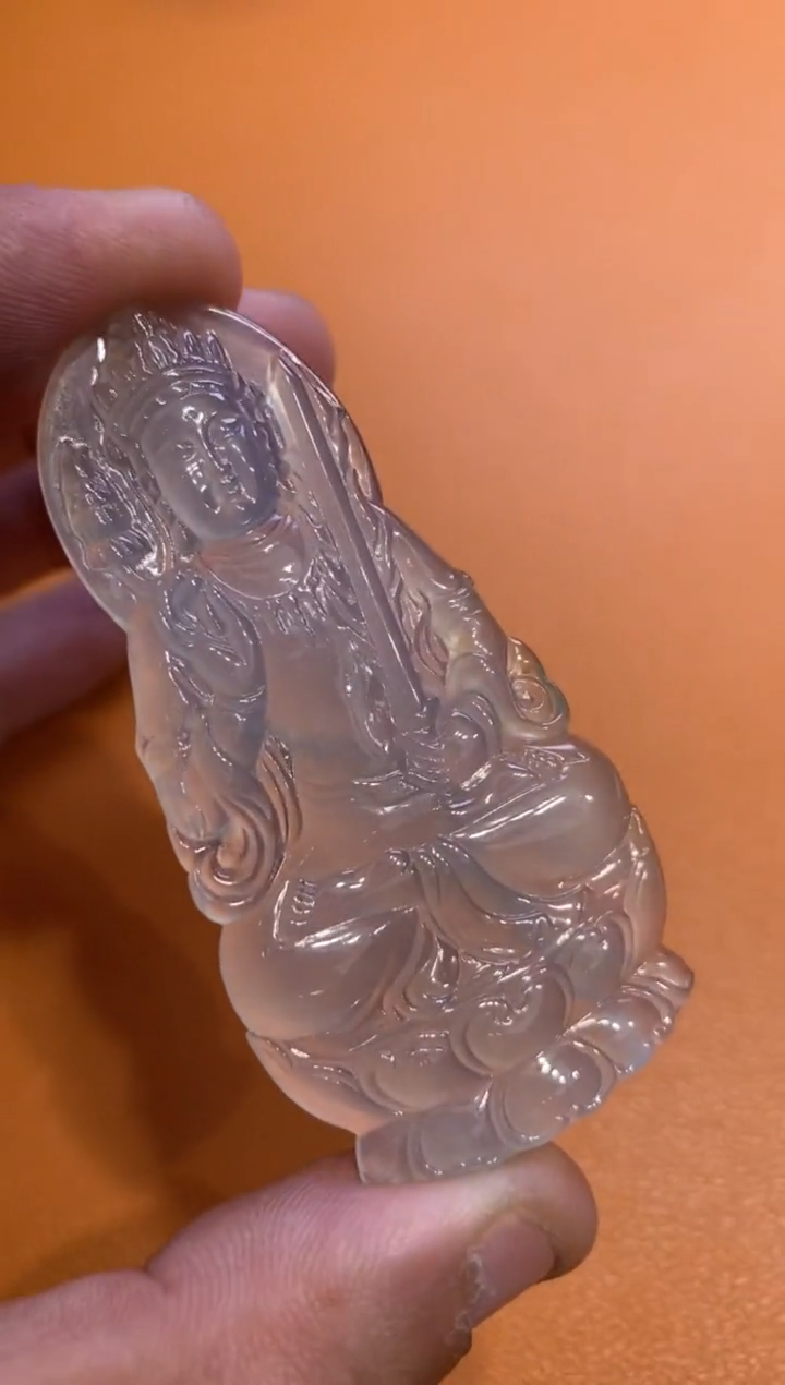 【闪购商品】翡翠吊坠(不含链)未镶嵌虚空6880