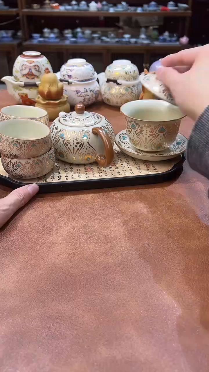 真的很便宜会开片的旅行茶具