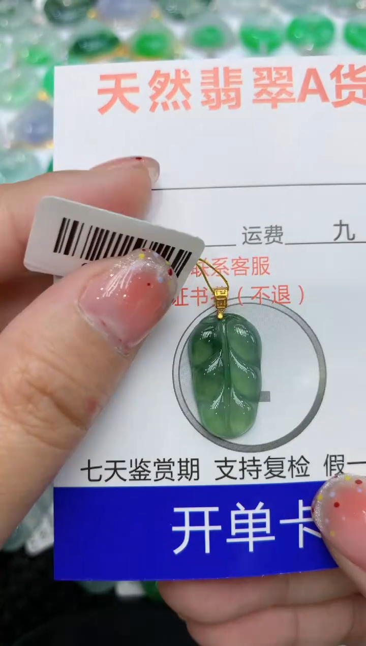 【闪购商品】翡翠颈饰18K金镶嵌111111111111