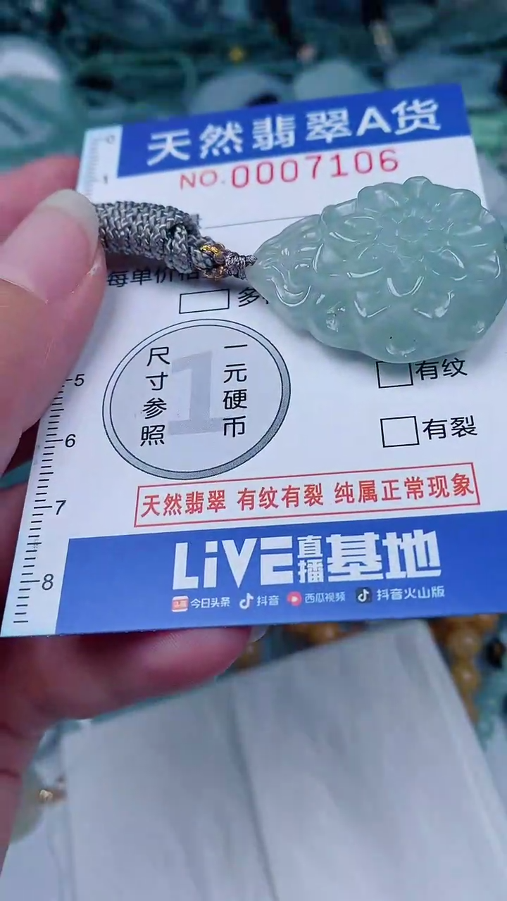 翡翠未镶嵌颈饰00007106