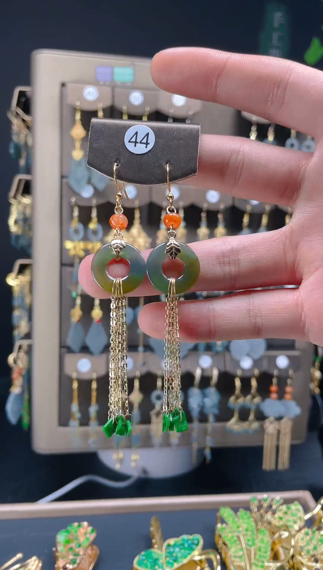 【闪购商品】翡翠耳饰合金067翡翠饰品